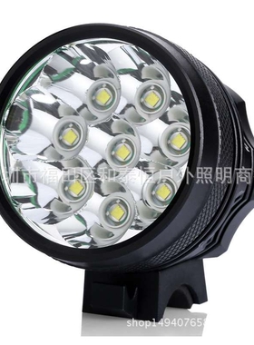 热销8T6自行车灯 大功率LED自行车夜骑灯充电高亮山地车T6前灯