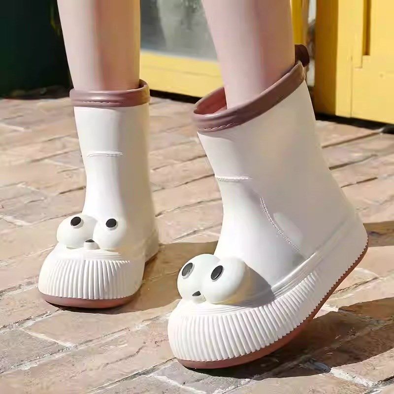 女款雨鞋雨靴水鞋套鞋女s时尚款防水防滑加厚女式女士韩版可爱中