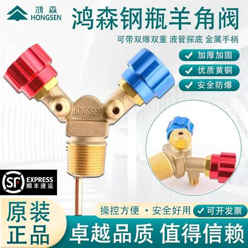 鸿森冷媒回收加注专用钢瓶阀门