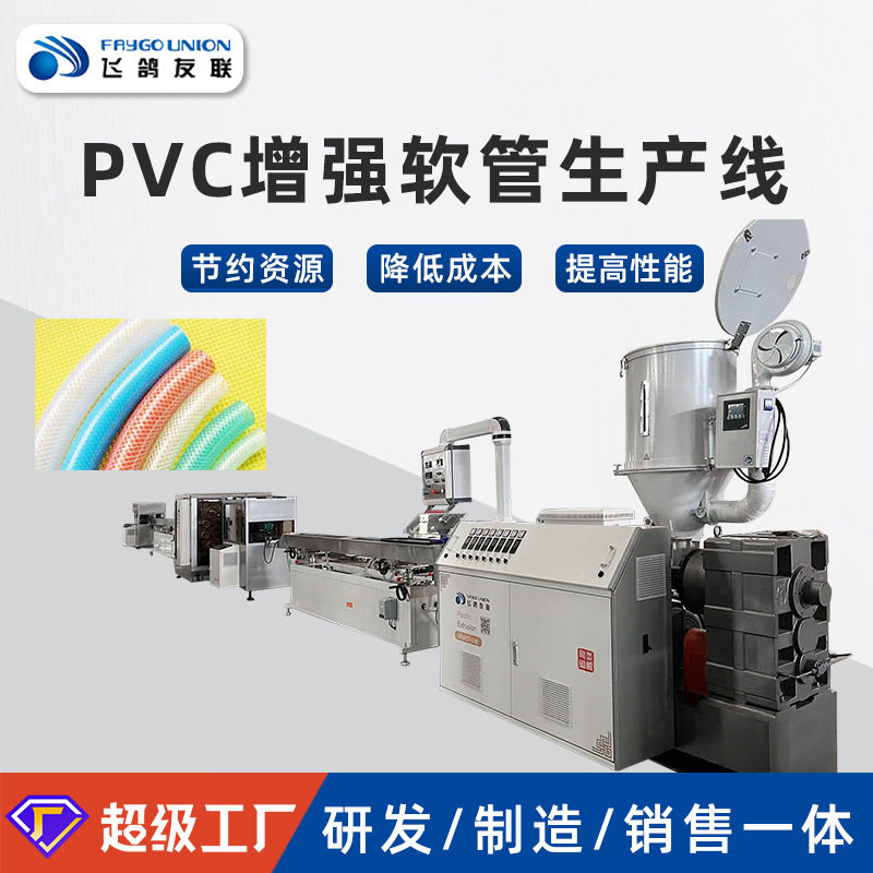 挤出机 PVC纤维增强软管透明包纱软管排给水管塑料管材设备挤出机