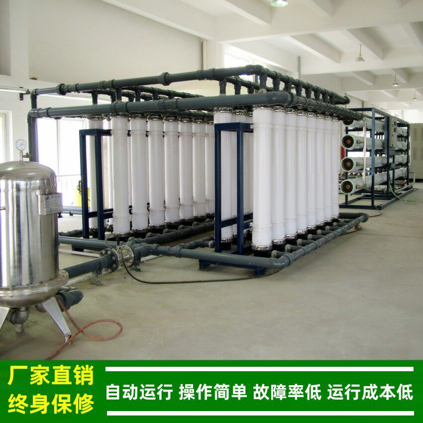 绿健20t/hUF超滤装置+RO反渗透净化水设备含CIP在线化学清洗装置