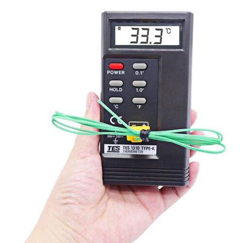 台湾泰仕 TES-1310接触式测温仪 模具测温仪 表面温度计 温度表
