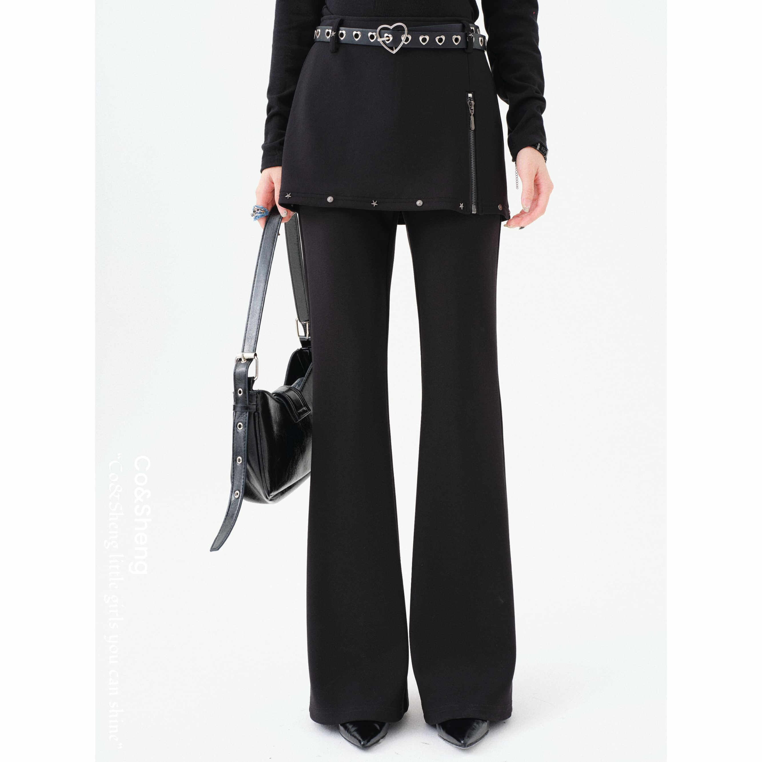 刚柔协定/Co&Sheng重生小个子春季新款字休闲裤女装高腰直通西裤