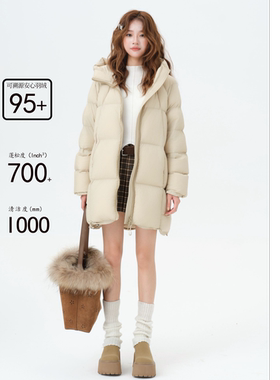 暴雪时分/Co&Sheng重生小个子女款羽绒服保暖简约经典款中长款