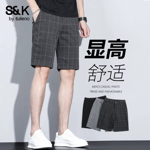 Baleno班尼路五分裤男休闲西裤