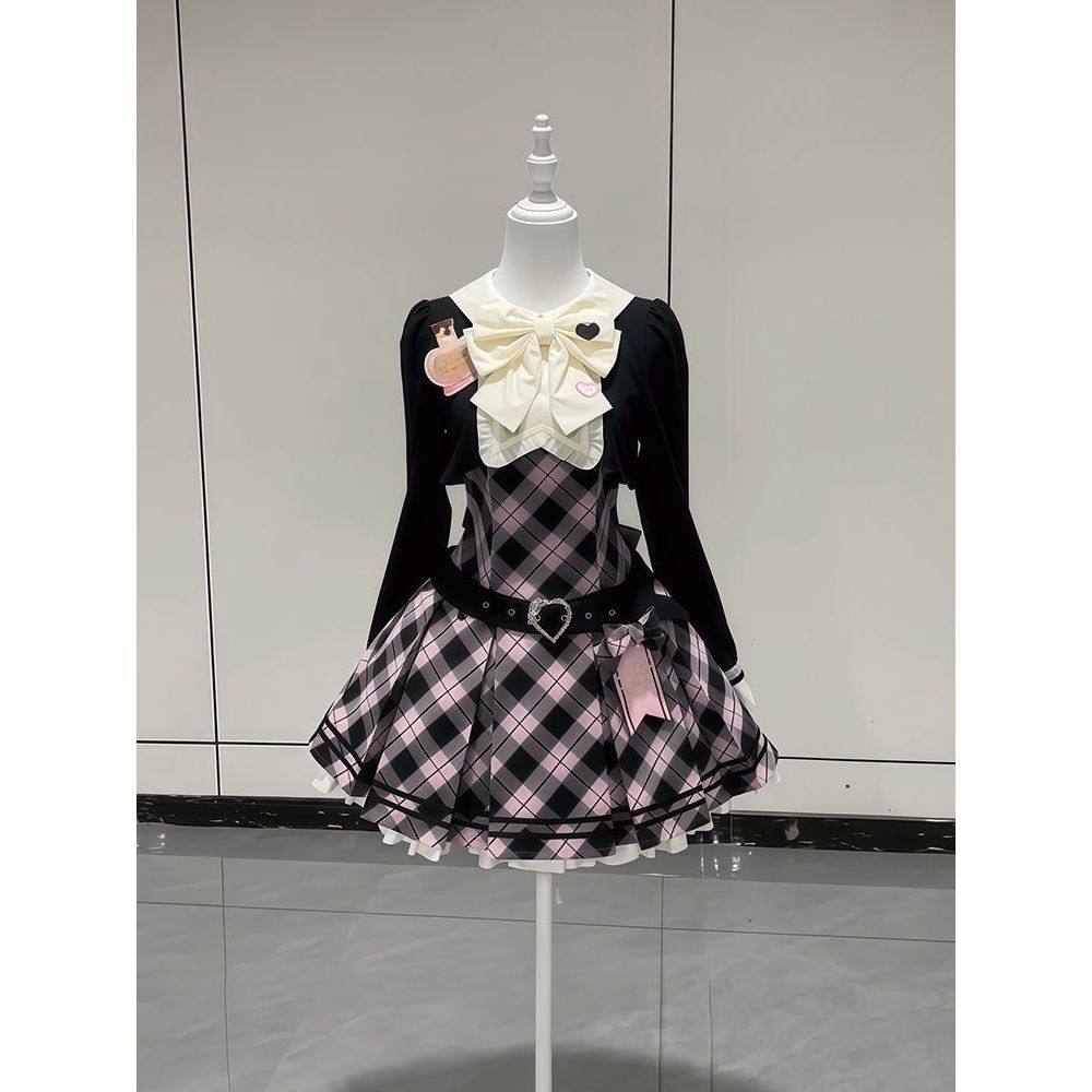 黑糖格梦 日系蝴蝶结大小姐甜辣风lolita连衣裙小个子女秋季新款,女装/女士精品,连衣裙,淘宝优惠券,粉丝福利购,淘宝优惠卷