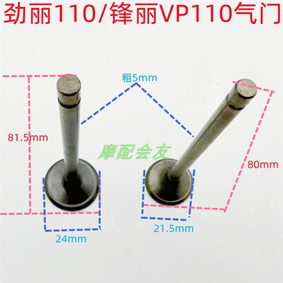 光阳劲丽GP110 锋丽VP110 常光CK100T-6A CK110T-A-D-E 进排气门