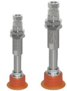 氟硅橡胶吸嘴FCF30-M16螺纹杆不锈钢金具BOOKA聚氨酯真空吸盘