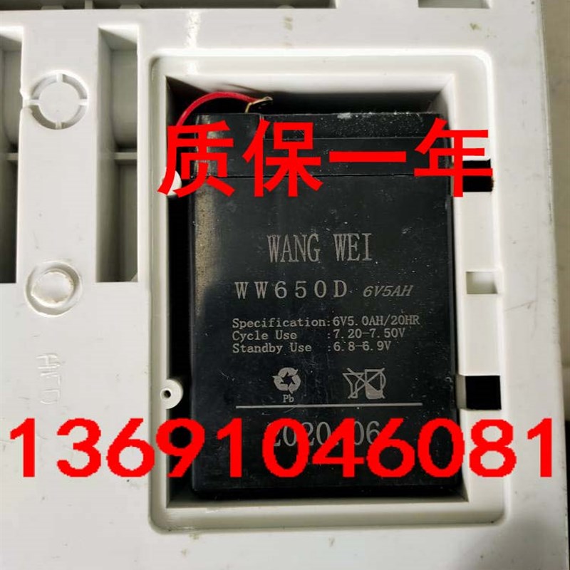 WANGWEI蓄电池WW650D电子秤电池6V5AH儿童玩具车 童车电瓶