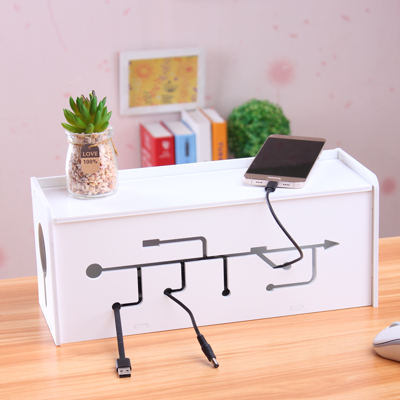 电源收纳盒集线盒插线板收纳盒电线收纳盒插排收纳盒理线盒理线器