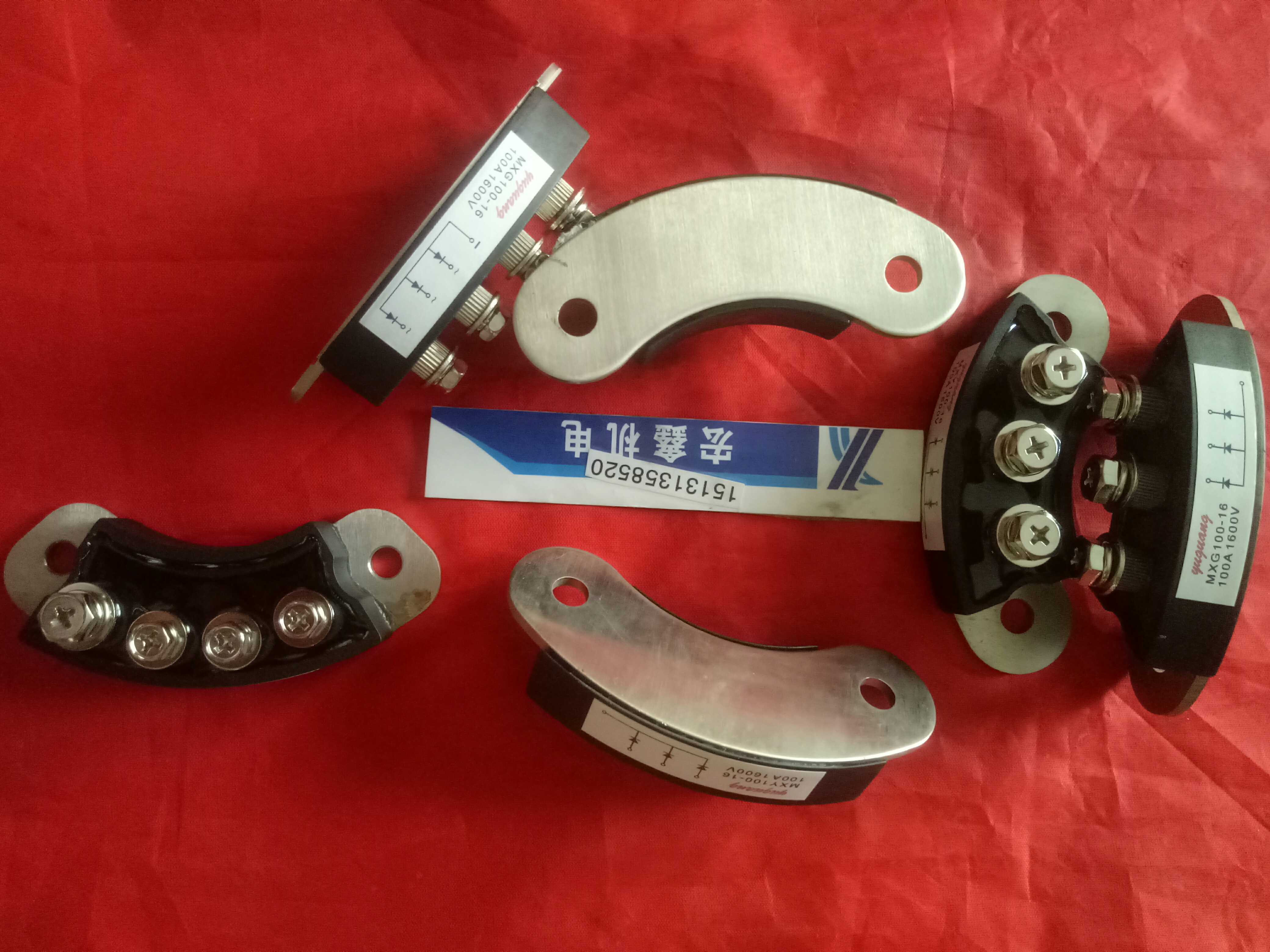 直销-发电机旋转整流桥整流模块MXG100-12+MXY100-12四接线柱一对