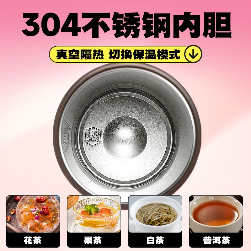 玻璃水杯泡茶水分k离2025新款女高颜值带盖耐高温吸管保温杯子