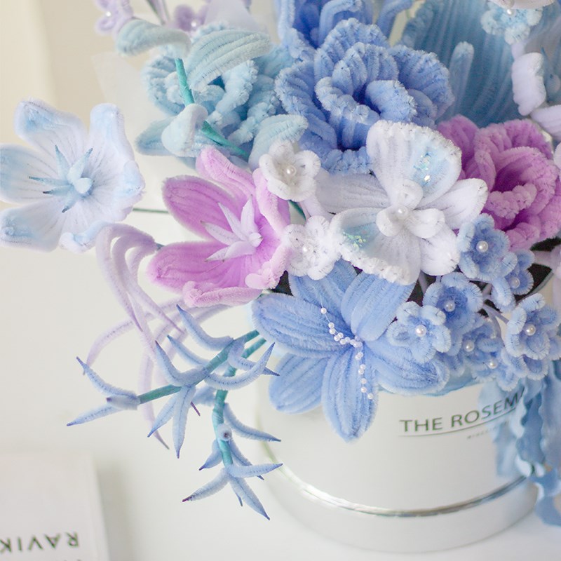 扭扭棒手工花束抱抱桶成品diy材料E包送女友送闺蜜生日教师节礼物