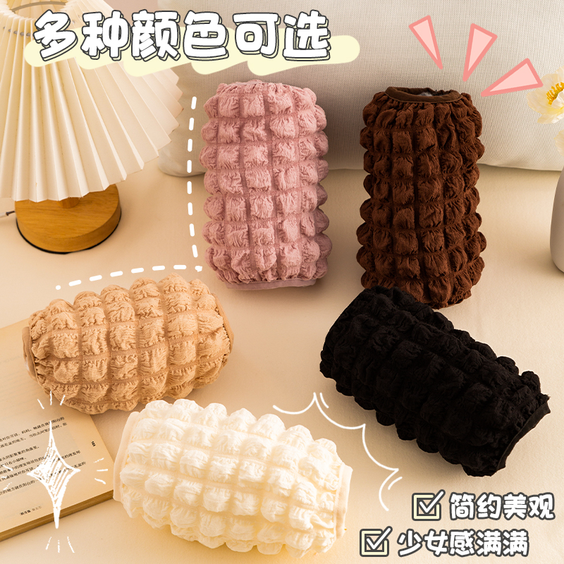 泡芙袖套女秋冬可爱护袖成人办公工作防脏套袖学生羽绒服短款袖头