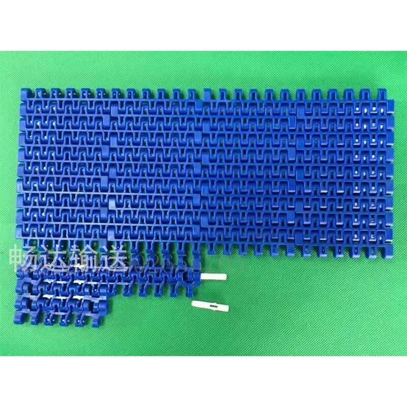 926平格网带节距12.7mm炼板炼PP镂空输送模块组POM塑料输送传动带