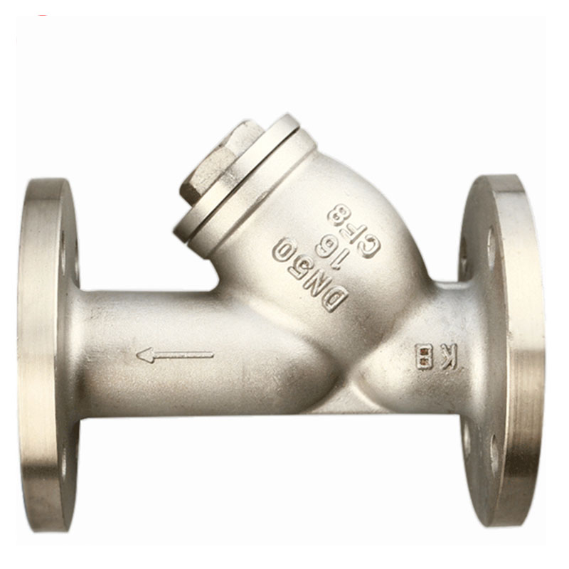 奇高304不锈钢Y型过滤器GL41H-16P/R法兰蒸汽过滤阀门DN15-DN100