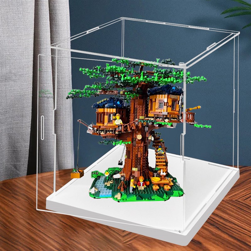 大型手办模型动漫收纳展示盒亚克力可开门透明防尘展示架子定制