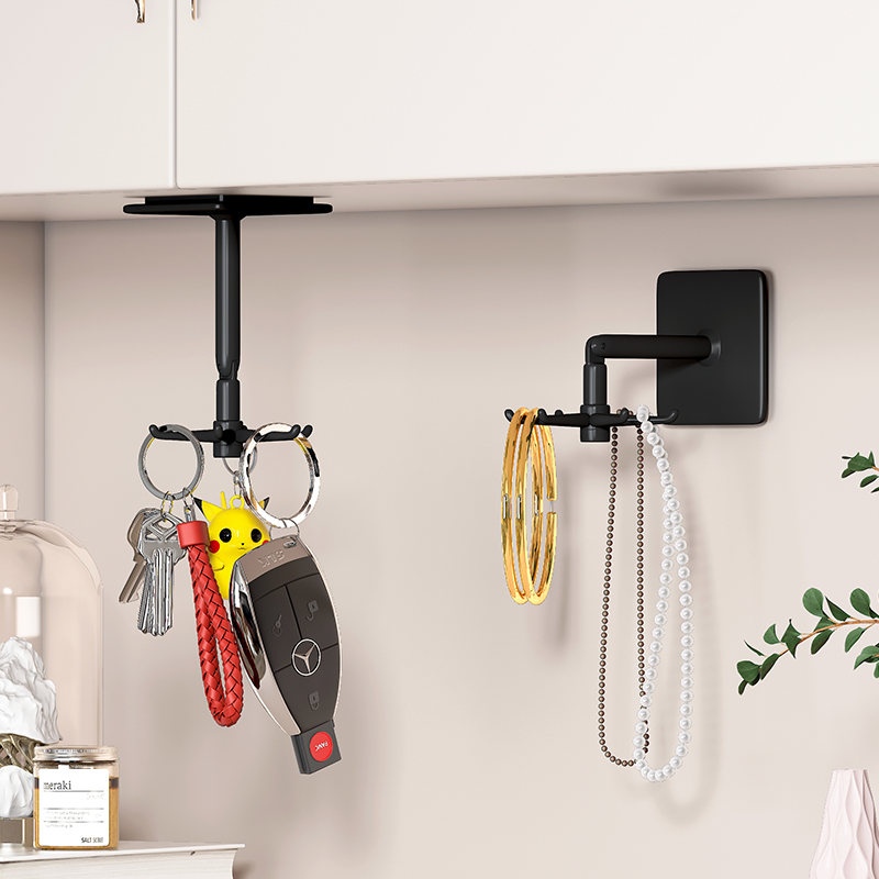 免打孔挂钩强力粘胶墙面墙壁贴墙无痕承重粘钩厨房门后墙上置物架