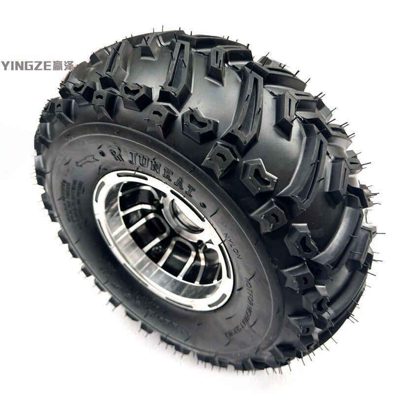DIY四轮电动沙滩车卡丁车摩托配件16X8.00-7寸越野真空轮胎铝轮毂