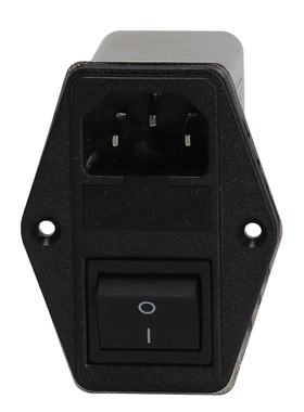安州6A IEC插座式 带开关 带保险滤波器 CW2C-6A-T  EMI FILTER