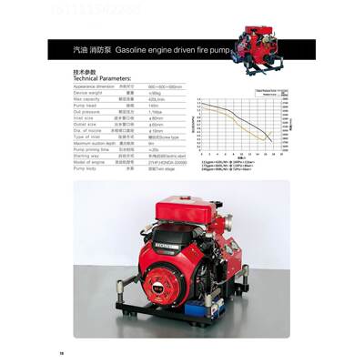 伊藤动力YT90缸无品牌/GB移动手抬机动消防高压高扬程27HP双式泵