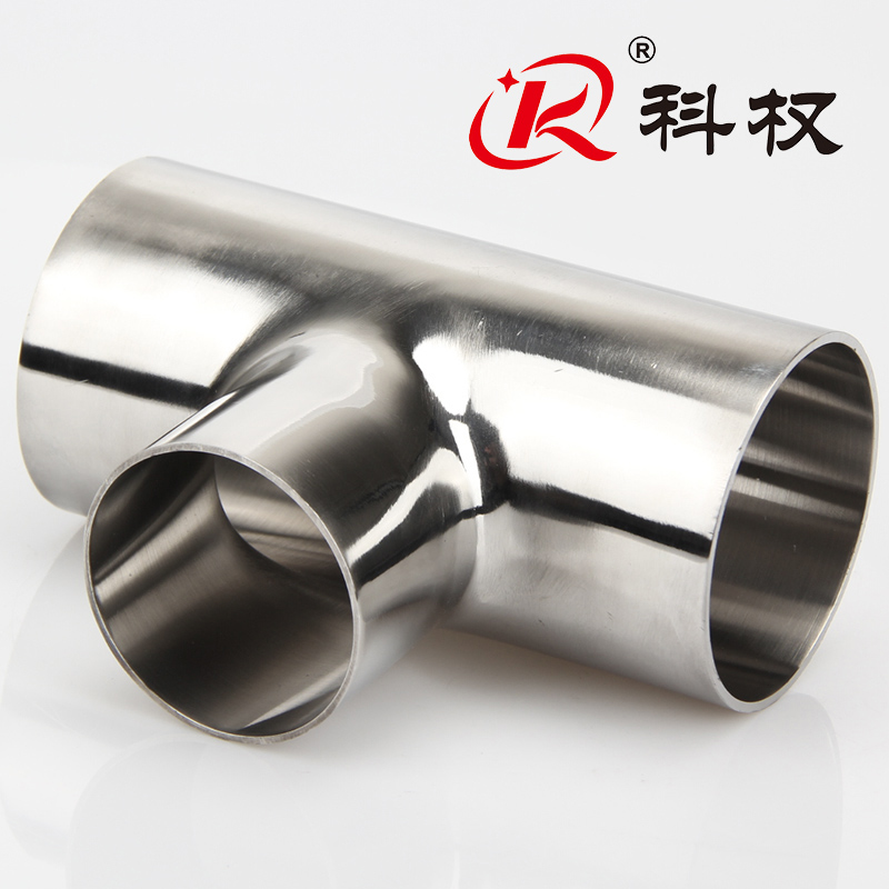 316不锈钢三通卫生级焊接异径三通管件38 51 63 7 89 108