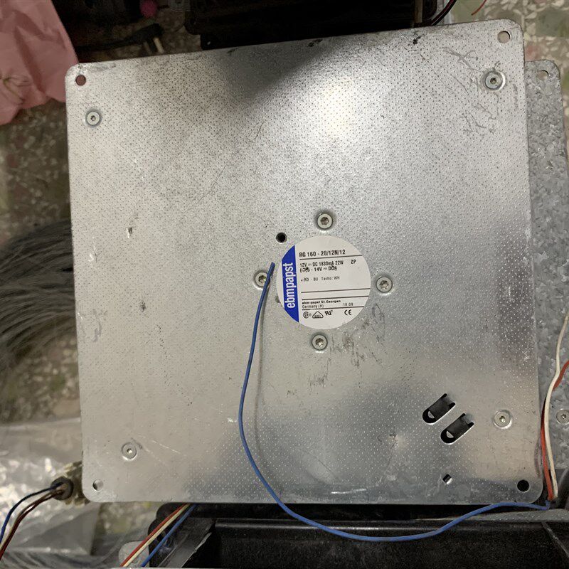 德国PAPST RG160-28/12N/12 12V 1.7A 22CM 大风量涡轮离心鼓风机
