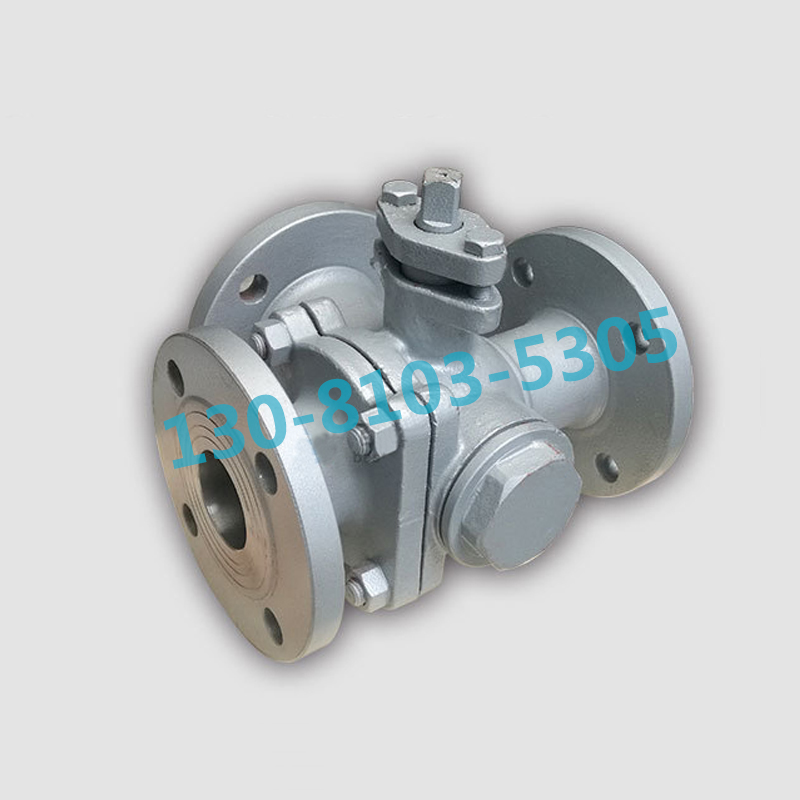 Q44/5F-16/25C转换向分流T/L型高温水蒸汽碳铸钢dn80法兰三通球阀