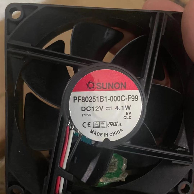 全新原装PF80251B1-000C- F99 SUNON 8025 12V 4.1W 8CM风扇