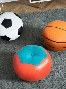 小皮凳子家用大人坐的小孩子坐墩园家用矮凳软圆形沙发凳圆登櫈子