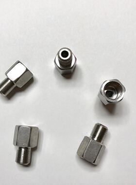 不锈钢内外丝转换接头 变径 G1/4-M12x1 内螺纹G1/4 外螺纹M12x1