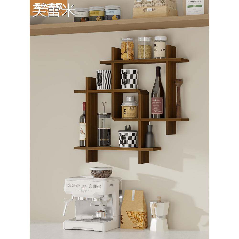 芙蕾米厨房置物架墙上壁挂式多功能水杯茶具收纳架悬挂式储物架悬空架子床笠拉车