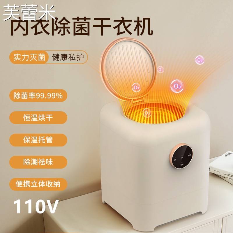 芙蕾米110V内衣裤干衣机衣物烘干机家用烘衣机小型风干机迷你衣物烘干器床笠拉车