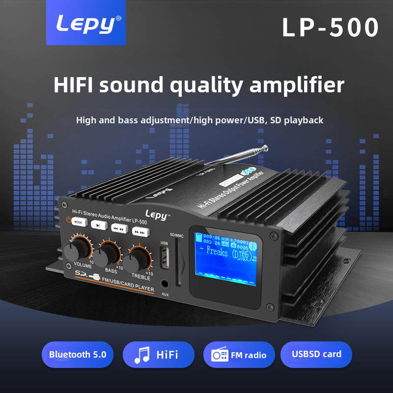 蓝牙高功率放大器无损格式音乐播放，歌词液晶显示Mp3U磁盘Sd卡Lp