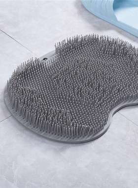 男士灰色洗脚搓脚垫Foot Cleaner Massage Mat with Suction Cups