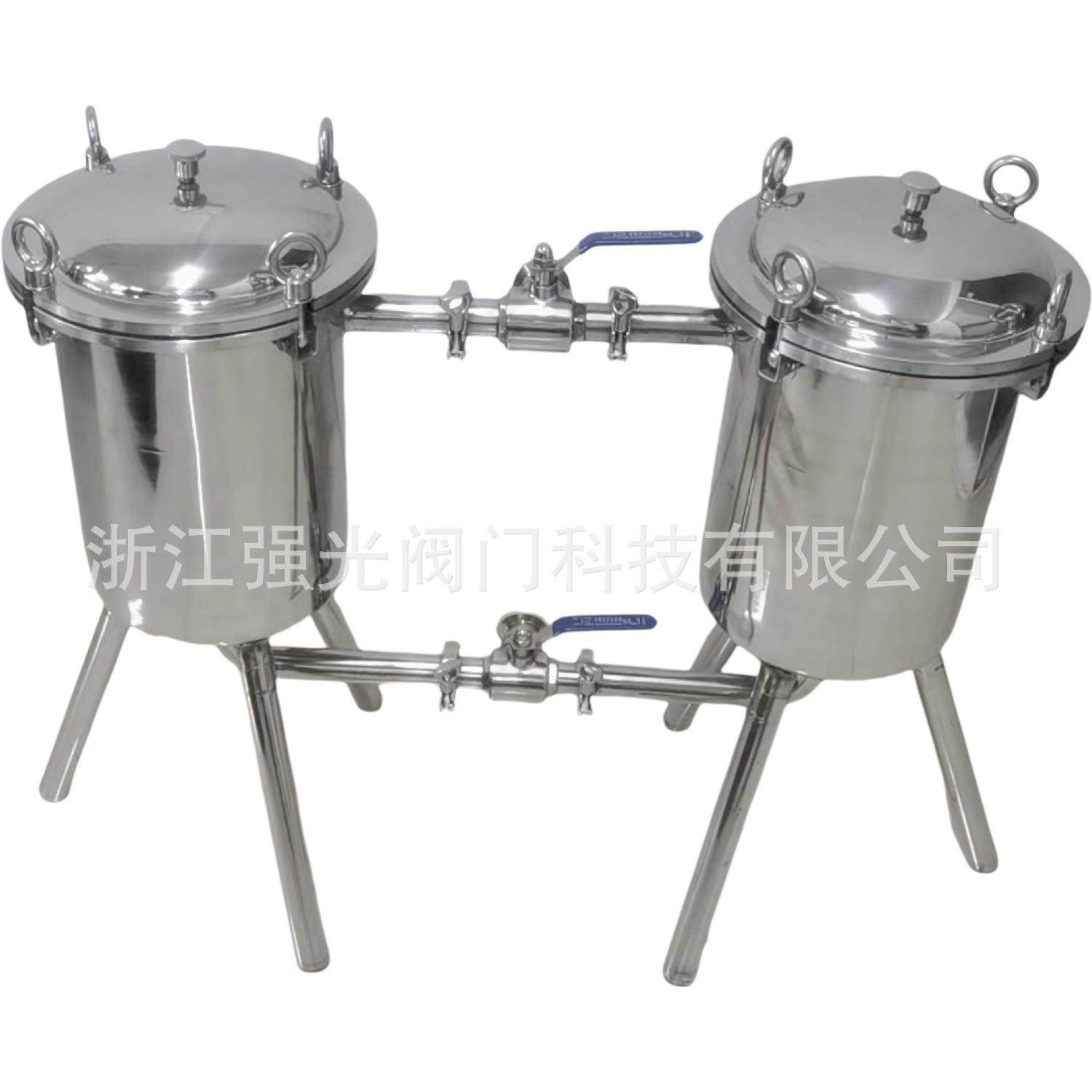 卫生级双联过滤器，中药液、明胶、口服液、药酒、食用油过滤器,机械设备,过滤设备,淘宝优惠券,粉丝福利购,淘宝优惠卷