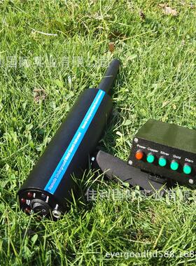 AKS远程地下便携式金属 金银铜宝石探测器黑色外贸版体积小重量轻