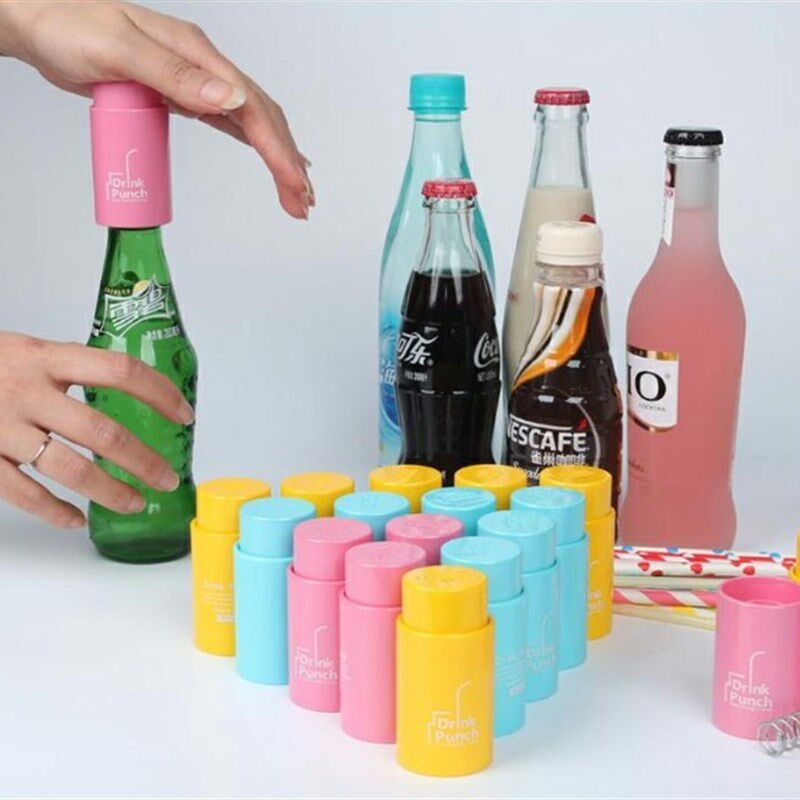 瓶盖打孔器饮料瓶钻孔器穿孔器打孔工具开瓶器万能瓶盖打孔器