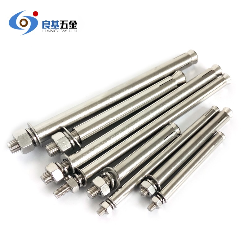 304不锈钢膨胀螺丝钉加长装修拉爆炸螺栓M6M8*50x100x120x150x200