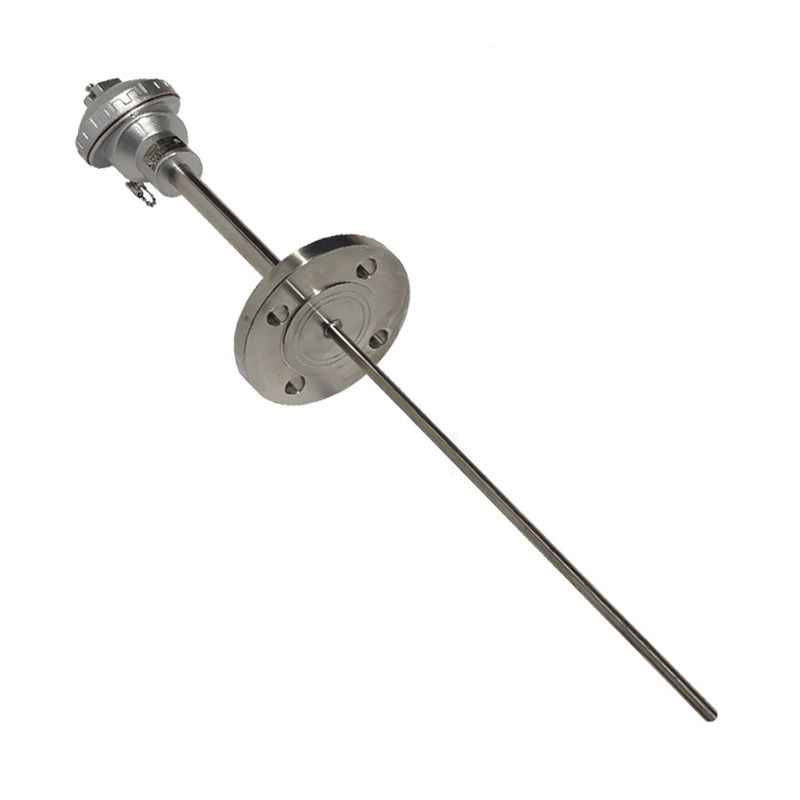 wzpk2-436法兰式热电阻wzpk一436温度传感器6*300mm0~400dn20