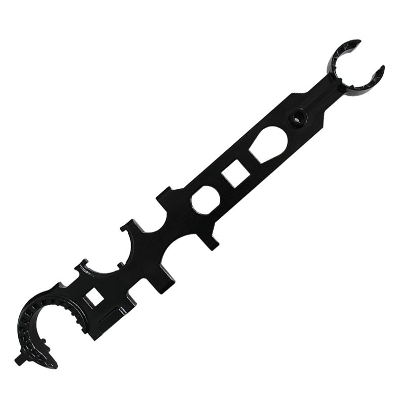 热卖户外野战多功能组合扳手 高硬度AR15/M4工具全钢制金属大扳手