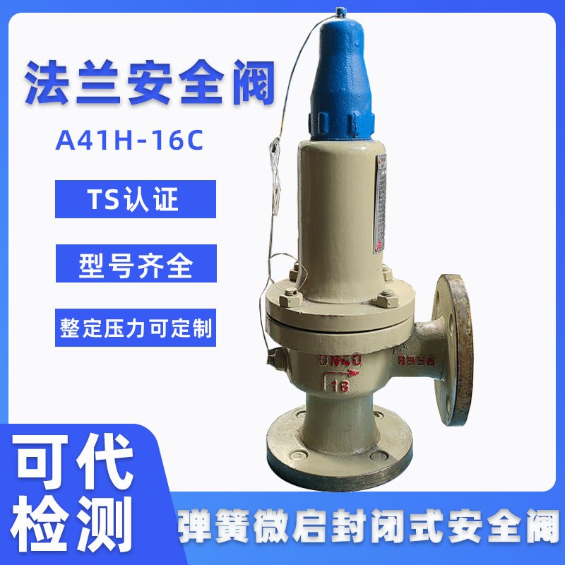 铸钢安全阀A41H/Y-16/25C弹簧微启封闭式法兰安全阀蒸汽泄压阀