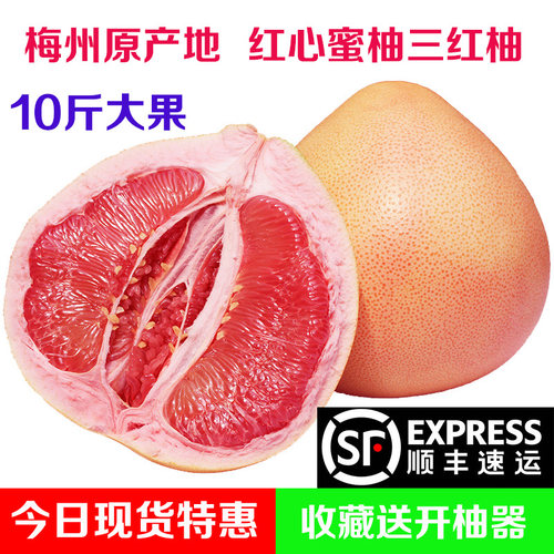 梅州三红蜜柚原产地直发顺丰包邮