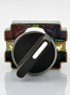 ZB2BE 101C二2档自锁金属10A旋钮开关 一1开1闭常开常闭可选