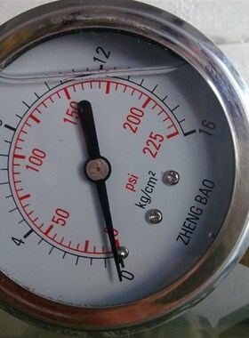 YN60 16Kg/225Psi  耐震压力表  上海正宝压力表厂