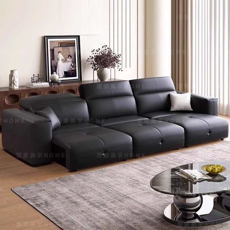 广东佛山工厂真皮电动功能沙发床