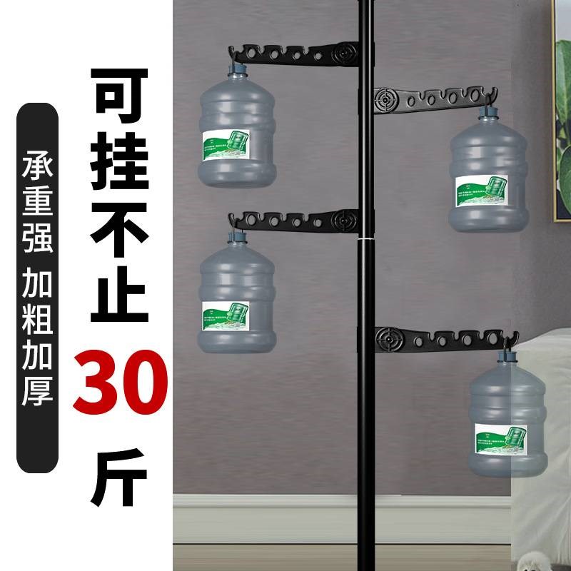 晾衣架落地加粗加厚顶天立地可收缩不锈钢室内阳台窗台伸缩杆