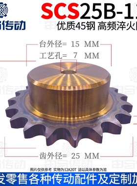 盛天链轮SCS链轮加工成品 2分SCS25B11齿 高精度耐磨损 申马传动