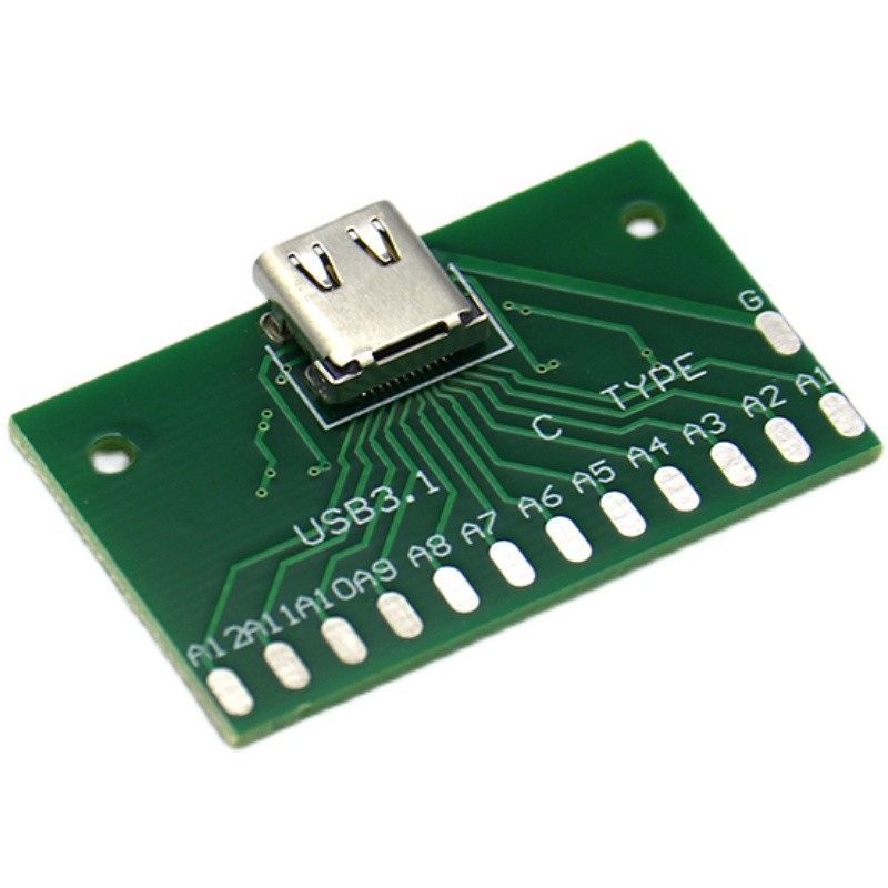 TYPE-C母头测试板USB 3.1带PCB板24P母座 连接器转接板测电流导通,农用物资,苗木固定器/支撑器,淘宝优惠券,粉丝福利购,淘宝优惠卷