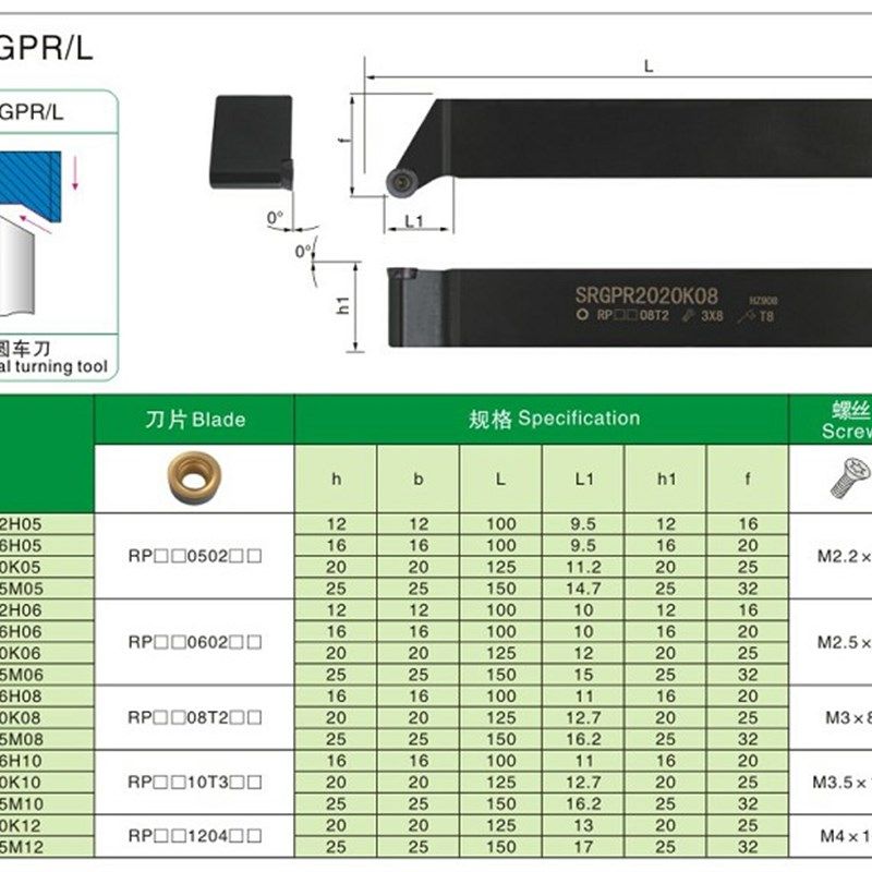 螺钉式外圆数控刀杆SRGPL/SRGPR1616H06/H08/H10/H12装圆刀片,搬运/仓储/物流设备,其他起重搬运设备,淘宝优惠券,粉丝福利购,淘宝优惠卷